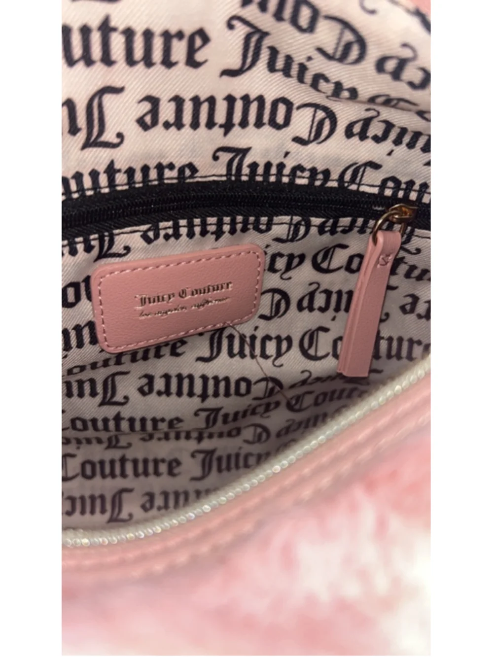 Women's Juicy Couture Pink Faux Fur Satchel One Size